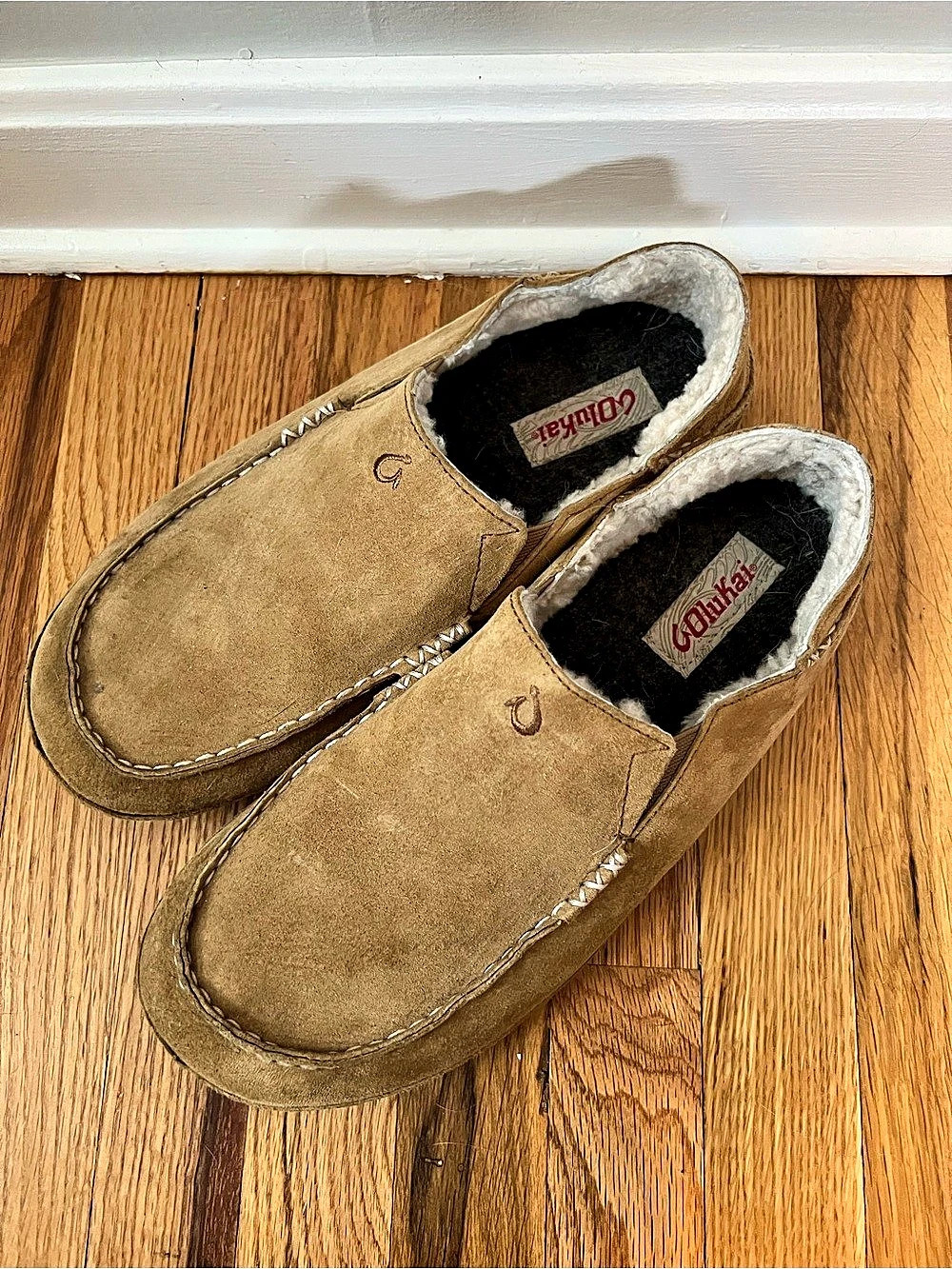 Olukai Moloa Men's Suede Slip-On Slippers Size 10